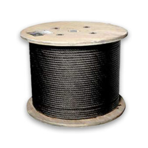 Cable de acero negro 1" por metro