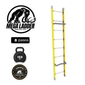 Escalera Embonable de Fibra de Vidrio 8 pasos C/Carga 150Kg MegaLadder